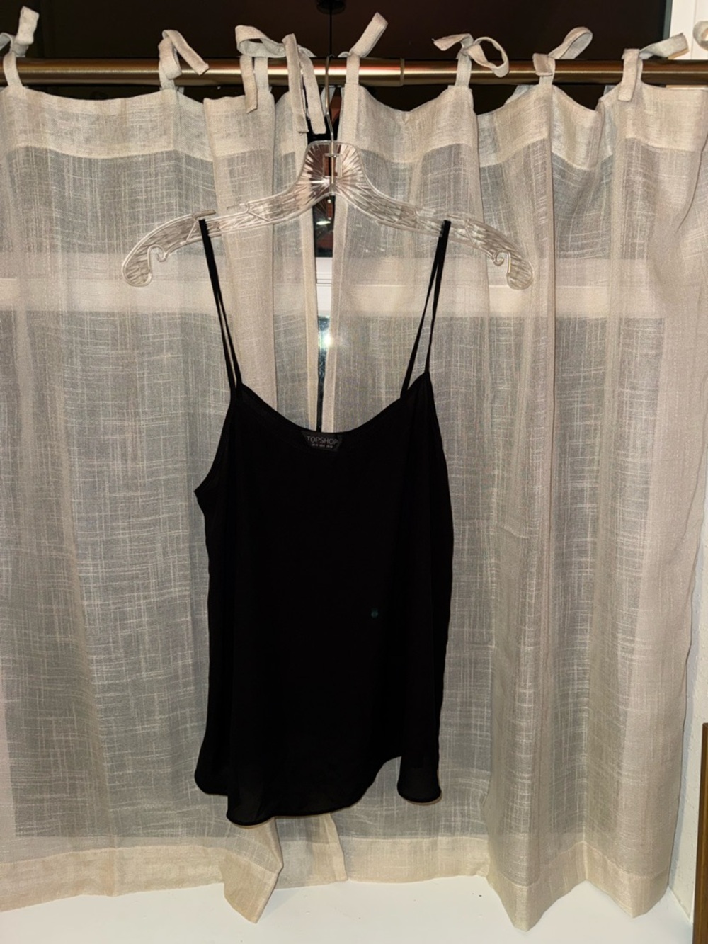 Topshop Black Spaghetti Strap Camisole